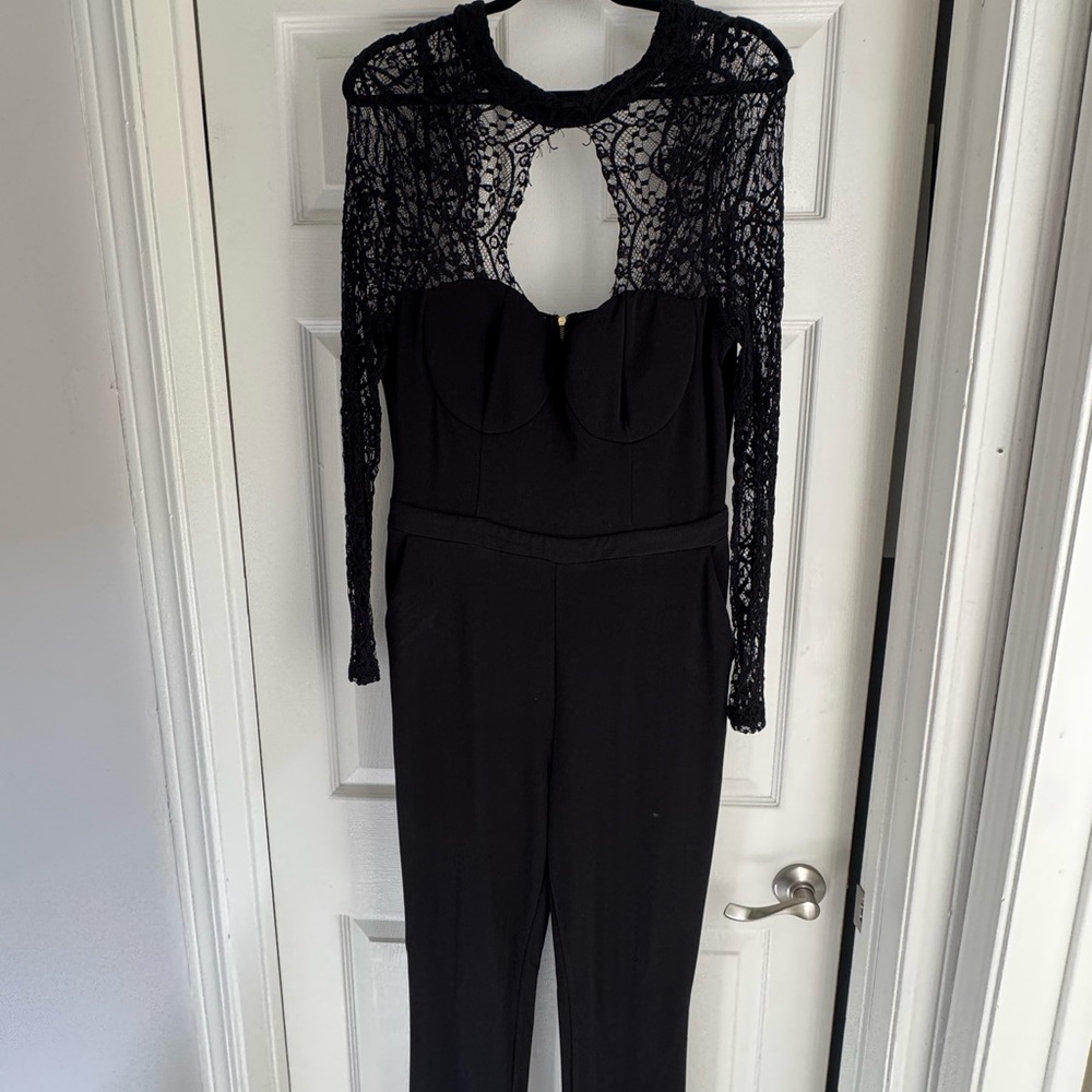 Elegant Black Lace Jumpsuit